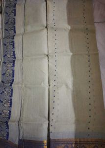 Vintage Indian Dhakai Jamdani Cotton Saree