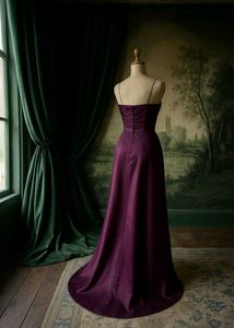 Elegant Purple Bridesmaid Dress