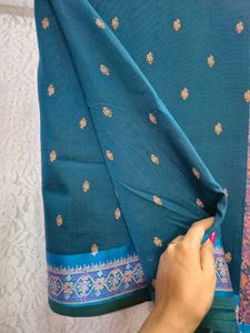 Elegant Teal Saree