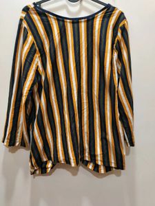 LOV by Westside Striped Denver Top Front Knot