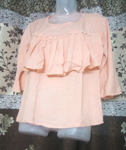 Beautiful Peach Colour Top Best Quality 💥💯💯🎉🎉🎉