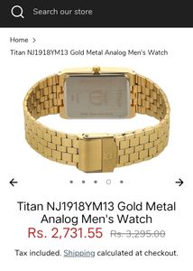 Titian Gold Wach Men&#39;s!!
