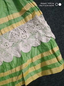 Anarkali With Knit Border