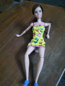 Barbie doll with articulation.
