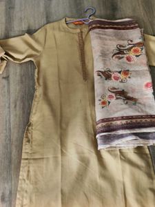 3 PIECE SET- KURTI WITH PYAJAMA & DUPATTA