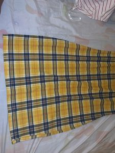 Trendy Yellow Plaid SHEIN dress