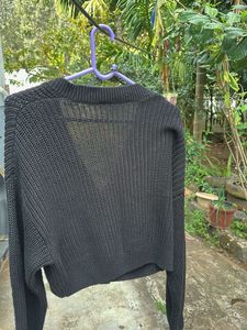 Black Knit Cardigan