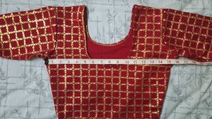 Red &amp; Gold Blouse