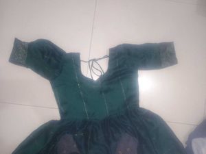 Elegant Green Ethnic Gown