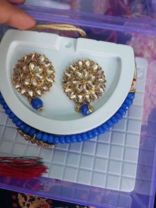 Statement Kundan &amp; Beaded Jewelry Set
