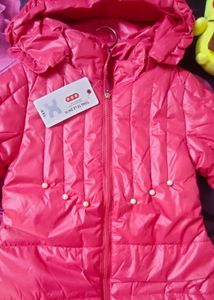 Babies Red Jacket With Hoodie