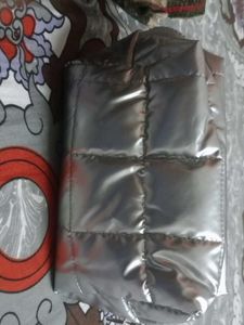 Silver Quilted Pouch