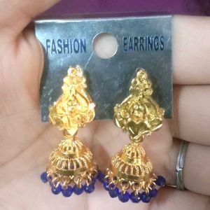 Blue 💙 Jhumki For Ladies