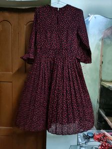 lilatin quarters Floral Print Pleated Dress
