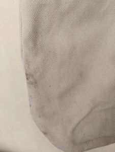 Canvas Handbag with Wooden Handles used only once