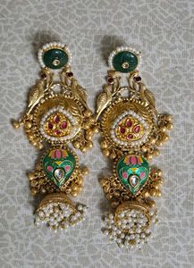 Brass golden earings