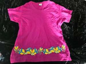 Embroidery Cotton T Shirt