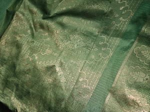 Green Polyester Saree