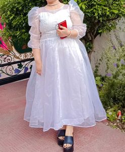 White Tulle Midi Dress - Romantic &amp; Chic