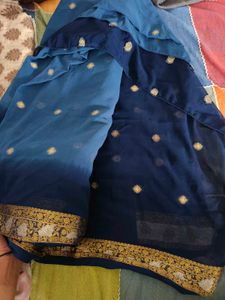 Elegant Blue Saree
