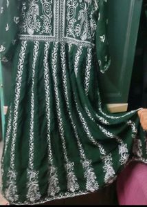 Elegant Green Embroidered Kurta