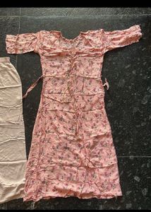 Floral Pink Kurta Set