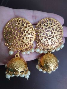 Golden Jhumkis