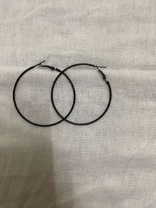 Big Black Hoops