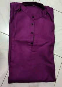 Purple Mandarin Collar Kruta
