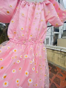 Pink Floral Dress