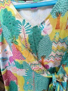 Beautiful Colourfull Satin Top For Women