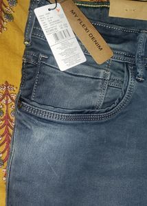 MEN NEW SLIM FIT FLEXIBLE INDIGO NATION JEANS