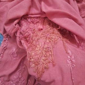 Modal Chikankari Short Kurti