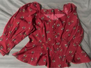 Floral Print flared Top