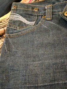 Dark Blue Denim Jeans