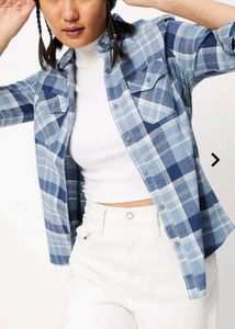 Max Light Blue Plaid Shirt