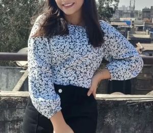 Floral Print Crop Top