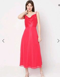 Vero Moda Cowl Neck Red Dress