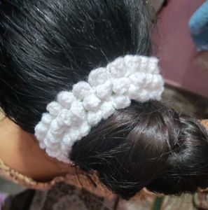 Handmade Crochet Jasmine Gajra