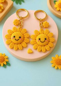 Sunflower Keychain