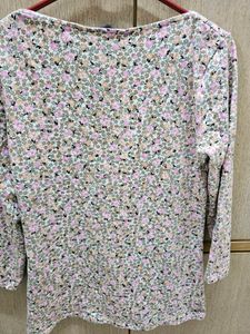 Marks &amp; Spencer&#39;s Floral Boat Neck New Top