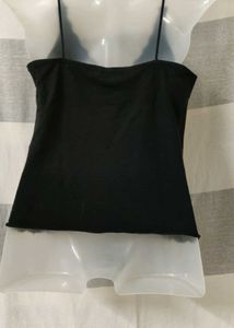 Black Lace Trim Cami