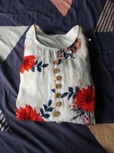 Floral Print Kurta