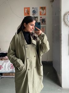 Olive Trench Coat