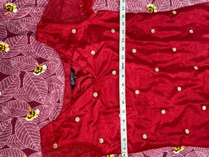 Red Sharara Set With Dupatta