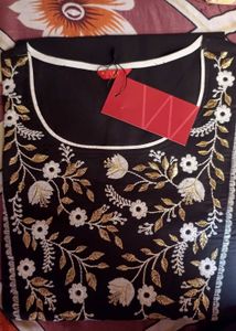 BLACK EMBROIDERY WITH ELEGANT LOOK BY W