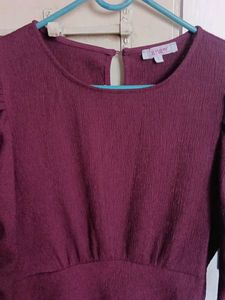 midi ballon sleeves dress