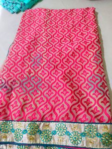 70% Off Today - Pink Saree with Stunning Design
