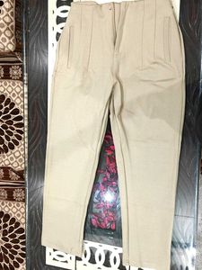 Beige High Waisted Pants