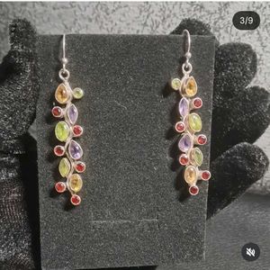 Elegant Dangle Earrings Silver